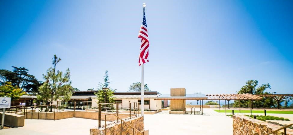 Photo of Del Mar Civic Center Flag and Plaza area