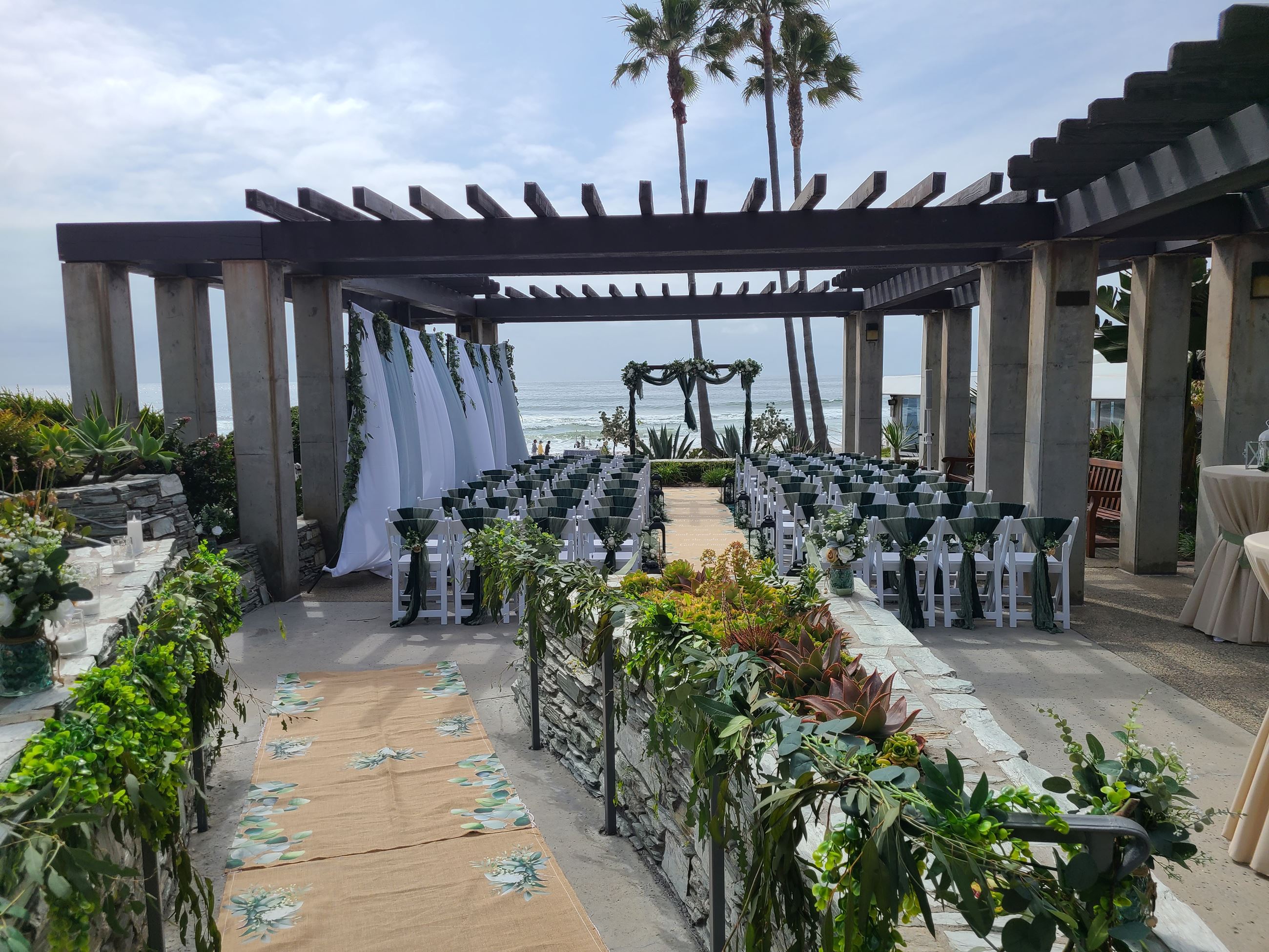 Ceremony with Greenery