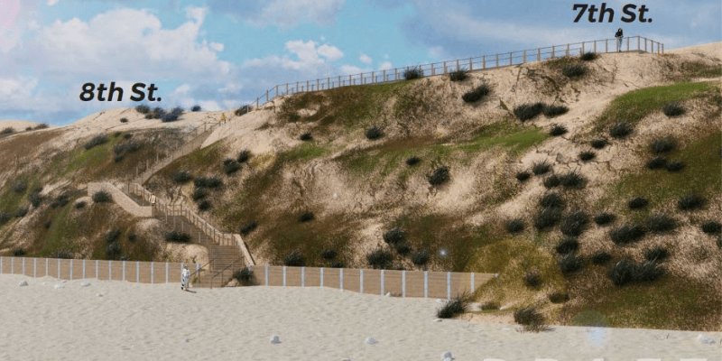 Undercrossing at 7th–8th Street – Ramps to the Beach