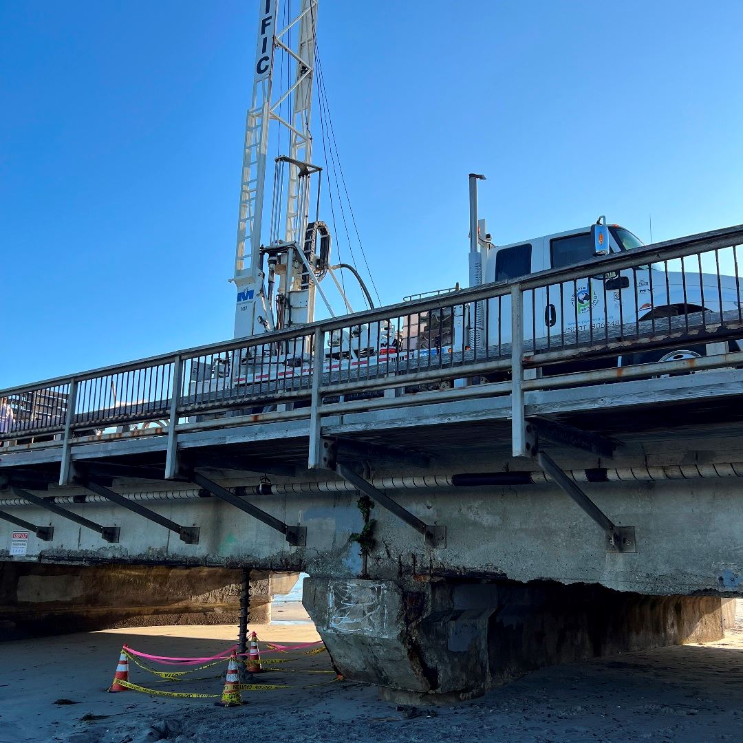 geotechnical survey at CDM bridge