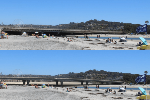 before after rendering of CDM bridge